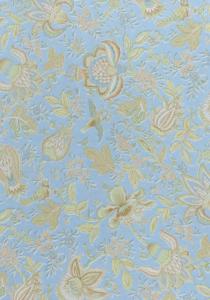 “Light Blue Colombes”, 100% cotton fabric 69"
