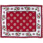 Quilted Red Cotton placemat 15"x19", Maianenco pattern