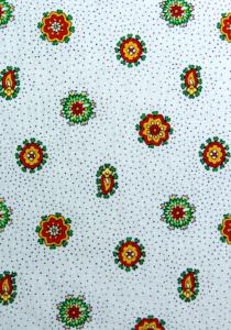 White Mistraou" French Provencal Printed cotton Fabric