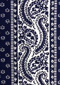 “Blue Comet”, Provencal cotton fabric precut stripe 4,4