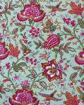 French Provencal Printed cotton Fabric Colombes Mint