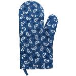 Blue Volutes Quilted Oven Glove  Provencal Design