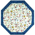 Multicolor Octogonal Quilted placemat, "Country" design