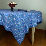 Provencal Square Cotton Tablecloth blue "Liberty" 63"x63