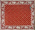 Quilted Red Cotton placemat 15"x19", Bonis pattern