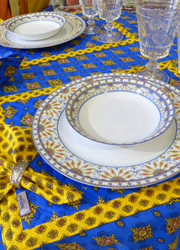 French quilted cotton placemats