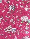 French Provencal Printed cotton Fabric Boutis Pink